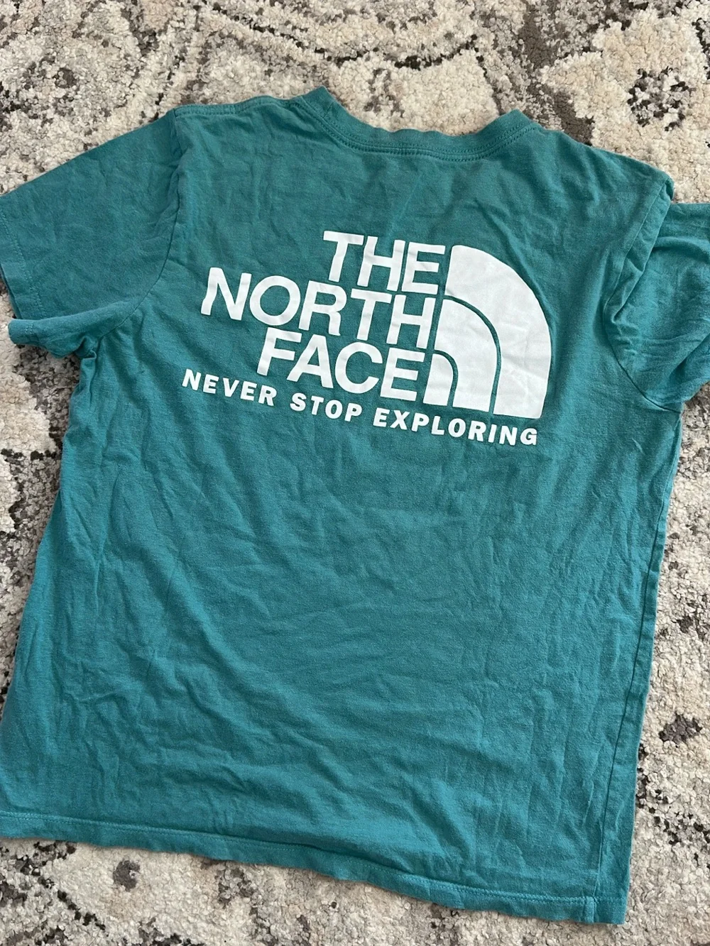 The North Face Teal Crewneck Logo Tee - Picture 2 of 2